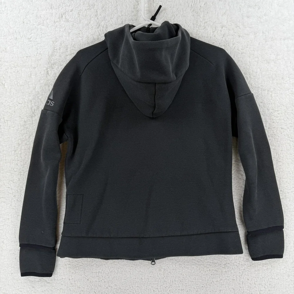 Adidas ZNE Hoodie 2 Mens Large Black Full Zip High Neck Athletic‎ Sweatshirt